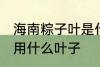 海南粽子叶是什么叶子 在海南包粽子用什么叶子