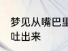 梦见从嘴巴里吐沙子 梦见嘴里有沙子吐出来