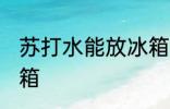 苏打水能放冰箱吗 苏打水能不能放冰箱