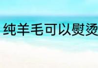 纯羊毛可以熨烫吗 纯羊毛能不能熨烫