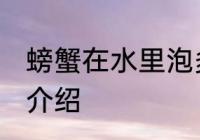 螃蟹在水里泡多长时间 泡螃蟹的时间介绍