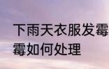 下雨天衣服发霉怎么办 下雨天衣服发霉如何处理