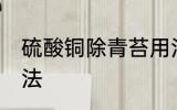 硫酸铜除青苔用法 硫酸铜杀青苔的用法