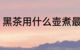 黑茶用什么壶煮最好 黑茶如何选择壶