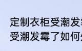 定制衣柜受潮发霉了怎么办 定制衣柜受潮发霉了如何处理