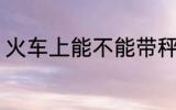 火车上能不能带秤 火车上可以带秤吗