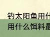 钓太阳鱼用什么饵最好 钓太阳鱼一般用什么饵料最好