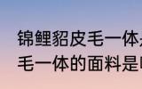 锦鲤貂皮毛一体是什么面料 锦鲤貂皮毛一体的面料是哪种面料